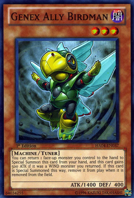 Genex Ally Birdman [HA04-EN037] Super Rare | Jomio and Rueliete's Cards and Comics
