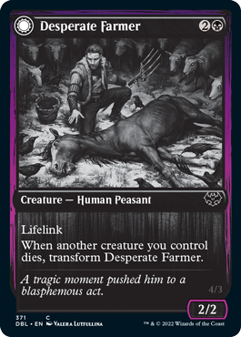 Desperate Farmer // Depraved Harvester [Innistrad: Double Feature] | Jomio and Rueliete's Cards and Comics