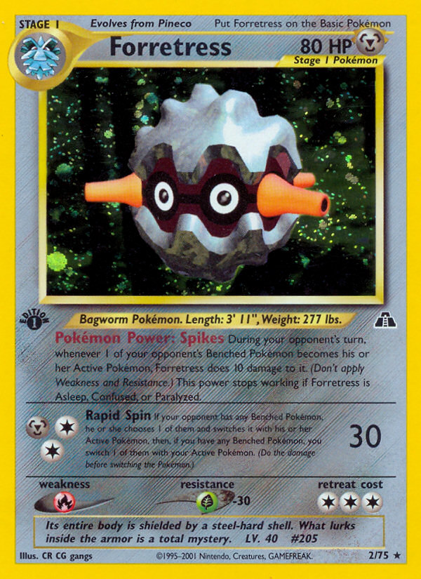 Forretress (2/75) [Neo Discovery 1st Edition] | Jomio and Rueliete's Cards and Comics