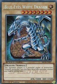 Blue-Eyes White Dragon (Secret) [SBCB-EN087] Secret Rare | Jomio and Rueliete's Cards and Comics