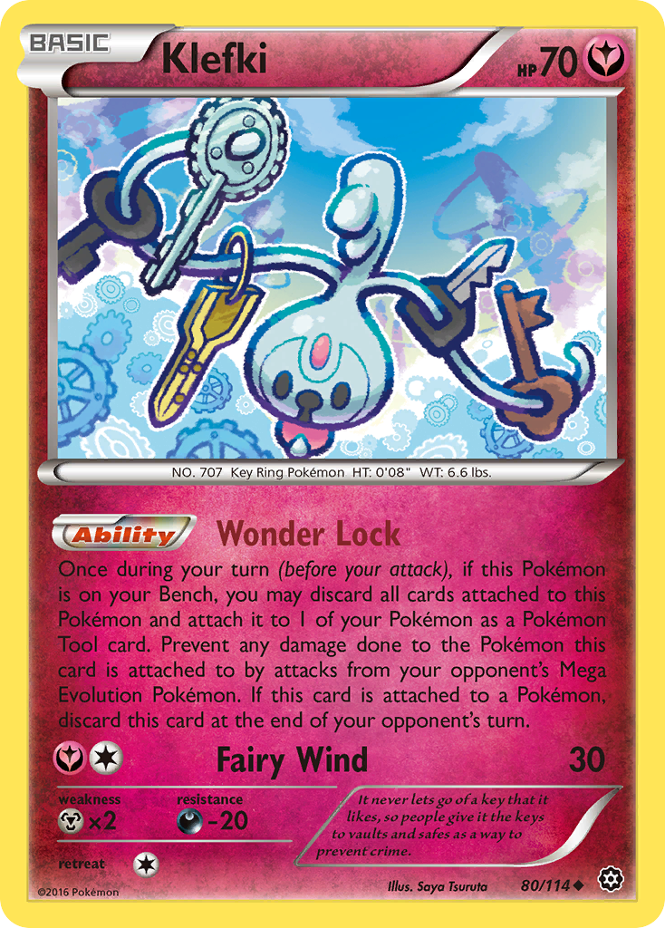 Klefki (80/114) [XY: Steam Siege] | Jomio and Rueliete's Cards and Comics