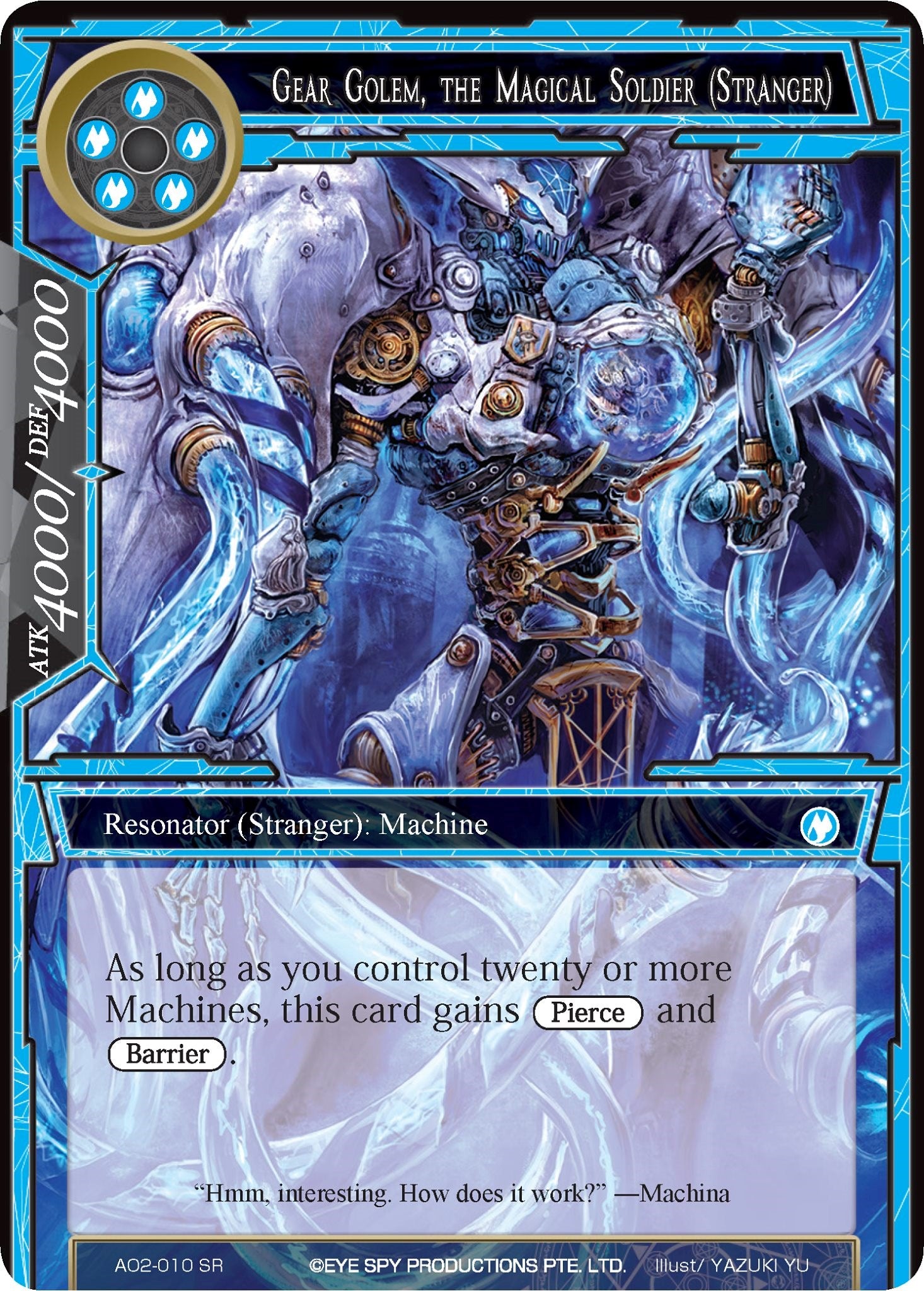 Gear Golem, the Magical Soldier (Stranger) (AO2-010) [Alice Origin II] | Jomio and Rueliete's Cards and Comics