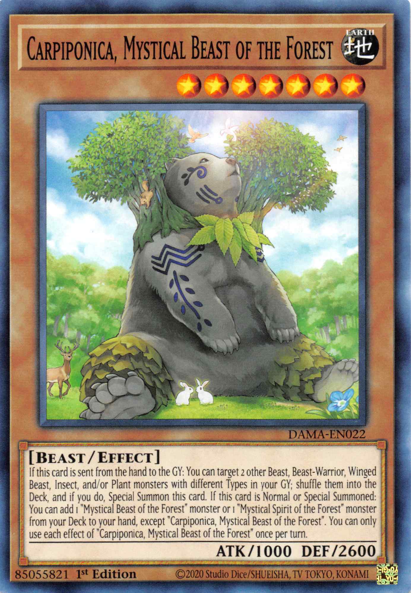 Carpiponica, Mystical Beast of the Forest [DAMA-EN022] Common | Jomio and Rueliete's Cards and Comics