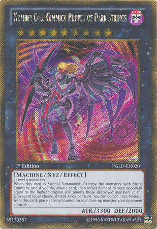 Number C40: Gimmick Puppet of Dark Strings [PGLD-EN020] Gold Secret Rare | Jomio and Rueliete's Cards and Comics