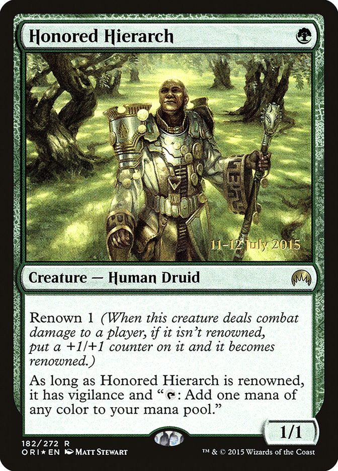 Honored Hierarch [Magic Origins Prerelease Promos] | Jomio and Rueliete's Cards and Comics