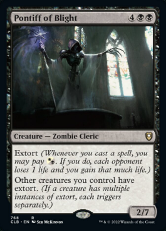 Pontiff of Blight [Commander Legends: Battle for Baldur's Gate] | Jomio and Rueliete's Cards and Comics