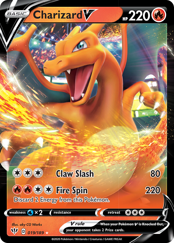 Charizard V (019/189) [Sword & Shield: Darkness Ablaze] | Jomio and Rueliete's Cards and Comics