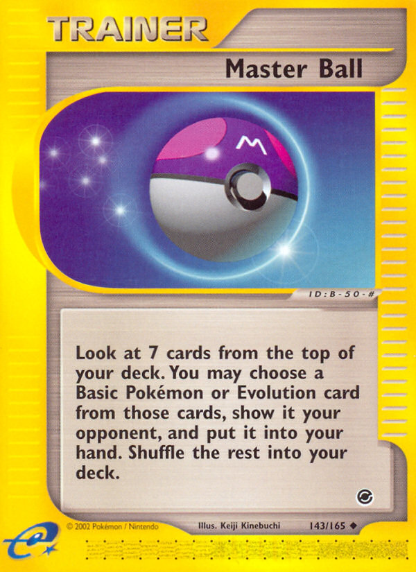 Master Ball (143/165) [Expedition: Base Set] | Jomio and Rueliete's Cards and Comics
