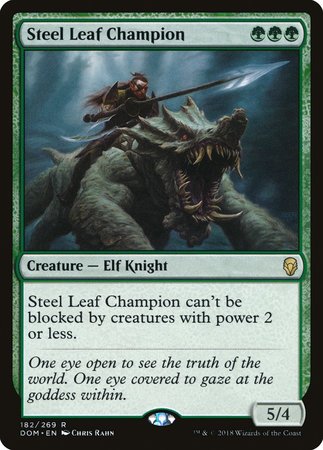 Steel Leaf Champion [Dominaria] | Jomio and Rueliete's Cards and Comics
