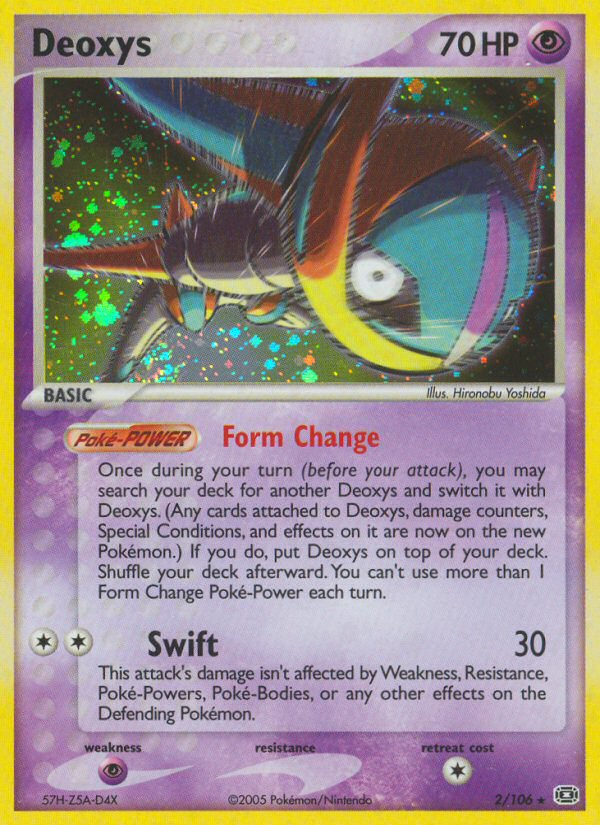 Deoxys (2/106) [EX: Emerald] | Jomio and Rueliete's Cards and Comics
