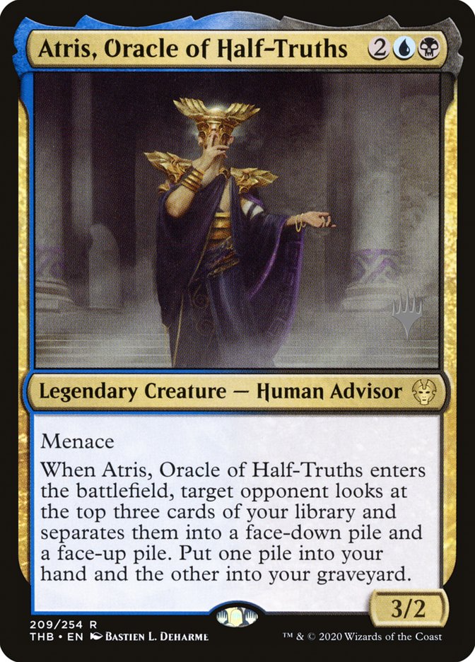 Atris, Oracle of Half-Truths (Promo Pack) [Theros Beyond Death Promos] | Jomio and Rueliete's Cards and Comics