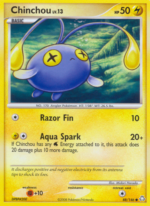 Chinchou (88/146) [Diamond & Pearl: Legends Awakened] | Jomio and Rueliete's Cards and Comics
