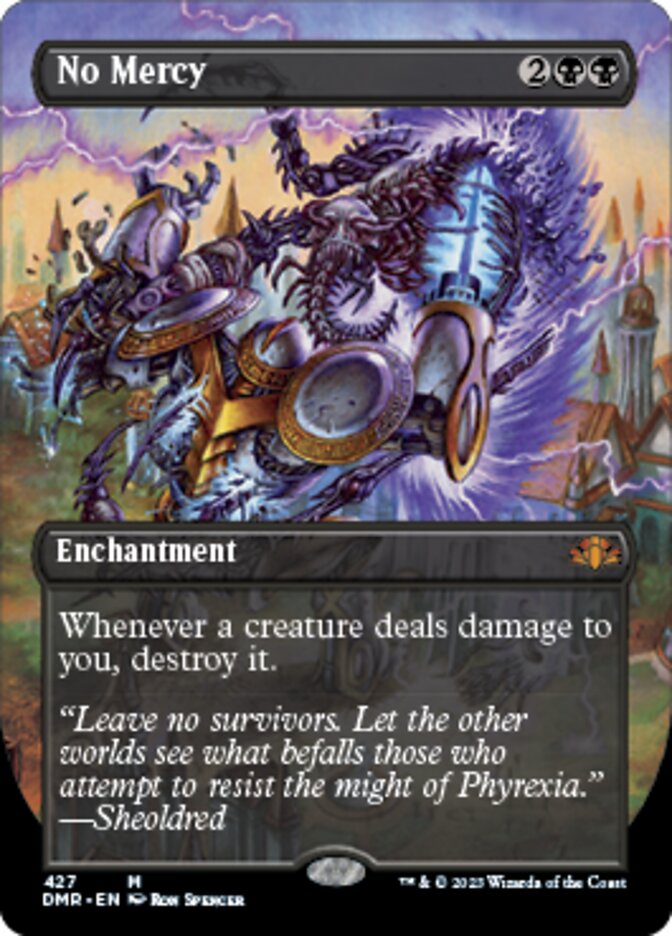 No Mercy (Borderless Alternate Art) [Dominaria Remastered] | Jomio and Rueliete's Cards and Comics
