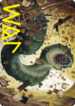 Bookwurm Art Card (Gold-Stamped Signature) [Strixhaven: School of Mages Art Series] | Jomio and Rueliete's Cards and Comics
