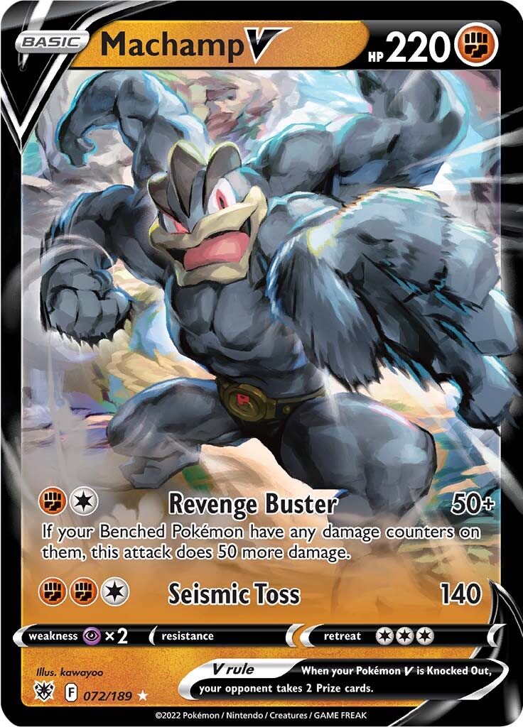 Machamp V (072/189) [Sword & Shield: Astral Radiance] | Jomio and Rueliete's Cards and Comics
