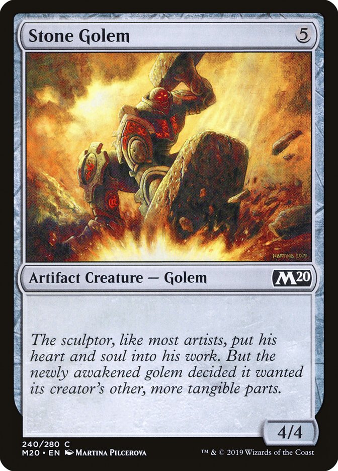 Stone Golem [Core Set 2020] | Jomio and Rueliete's Cards and Comics