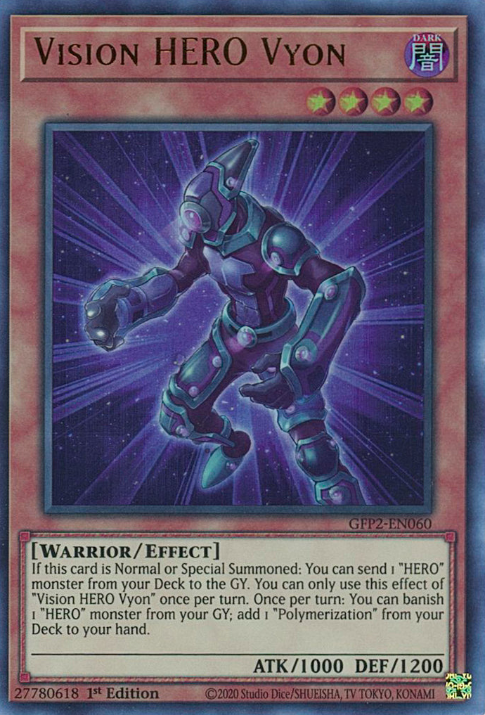 Vision HERO Vyon [GFP2-EN060] Ultra Rare | Jomio and Rueliete's Cards and Comics