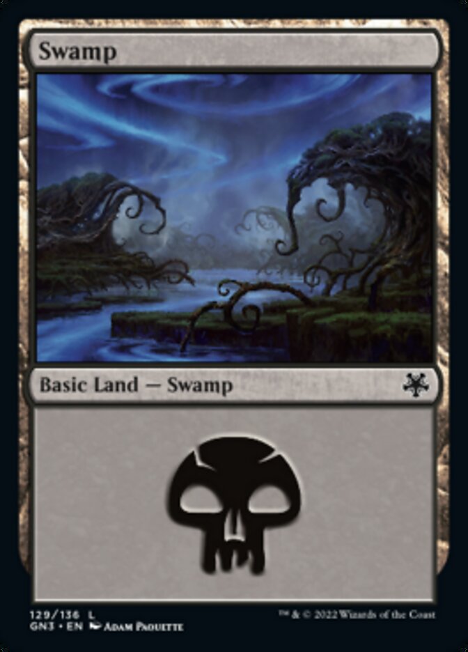 Swamp (129) [Game Night: Free-for-All] | Jomio and Rueliete's Cards and Comics
