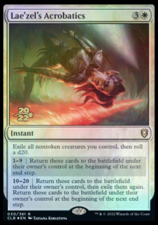 Lae'zel's Acrobatics [Commander Legends: Battle for Baldur's Gate Prerelease Promos] | Jomio and Rueliete's Cards and Comics