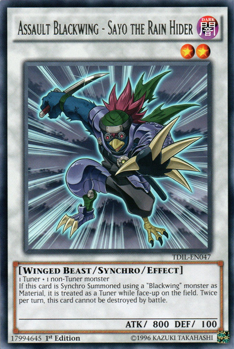 Assault Blackwing - Sayo the Rain Hider [TDIL-EN047] Rare | Jomio and Rueliete's Cards and Comics