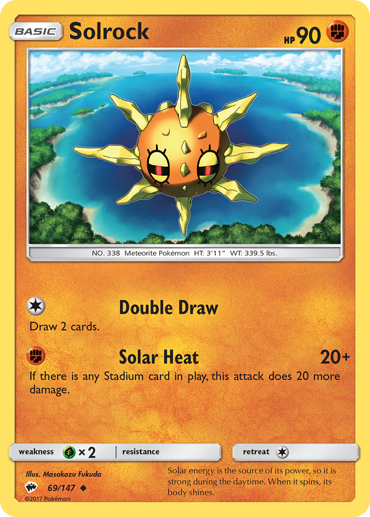 Solrock (69/147) [Sun & Moon: Burning Shadows] | Jomio and Rueliete's Cards and Comics