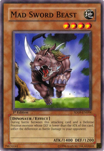 Mad Sword Beast [SD09-EN004] Common | Jomio and Rueliete's Cards and Comics