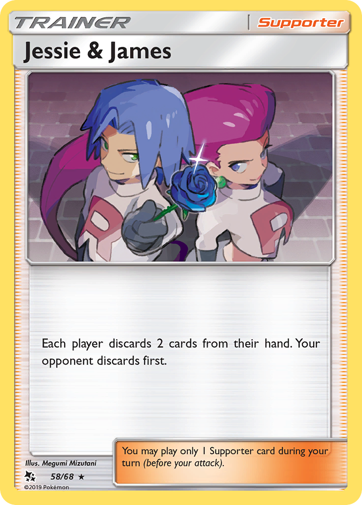 Jessie & James (58/68) [Sun & Moon: Hidden Fates] | Jomio and Rueliete's Cards and Comics