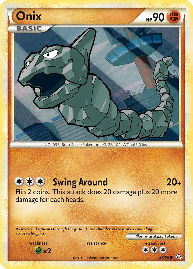 Onix (57/95) [HeartGold & SoulSilver: Unleashed] | Jomio and Rueliete's Cards and Comics