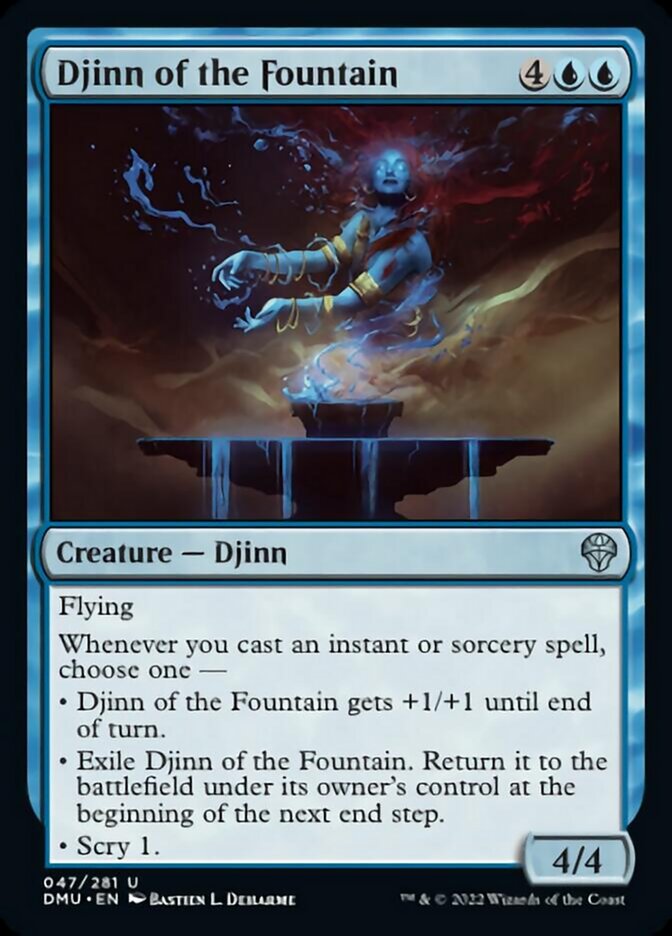 Djinn of the Fountain [Dominaria United] | Jomio and Rueliete's Cards and Comics