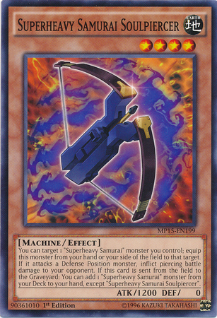 Superheavy Samurai Soulpiercer [MP15-EN199] Common | Jomio and Rueliete's Cards and Comics