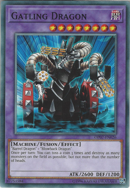 Gatling Dragon [OP07-EN026] Common | Jomio and Rueliete's Cards and Comics