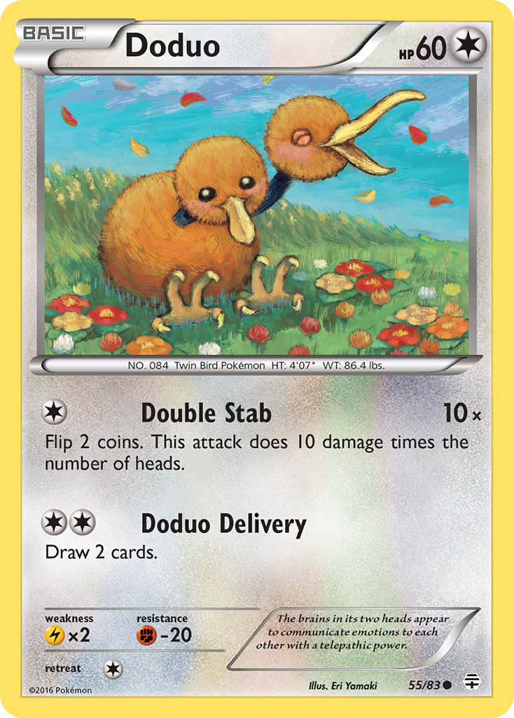 Doduo (55/83) [XY: Generations] | Jomio and Rueliete's Cards and Comics