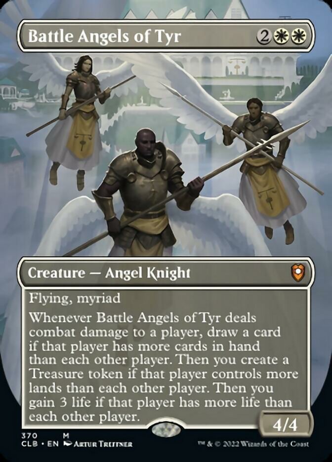 Battle Angels of Tyr (Borderless Alternate Art) [Commander Legends: Battle for Baldur's Gate] | Jomio and Rueliete's Cards and Comics