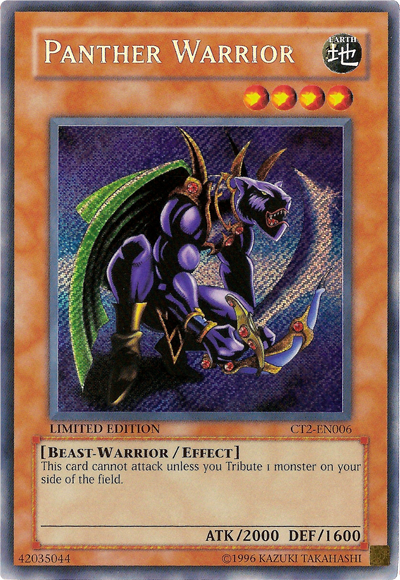 Panther Warrior [CT2-EN006] Secret Rare | Jomio and Rueliete's Cards and Comics