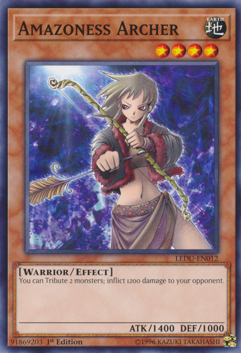 Amazoness Archer [LEDU-EN012] Common | Jomio and Rueliete's Cards and Comics