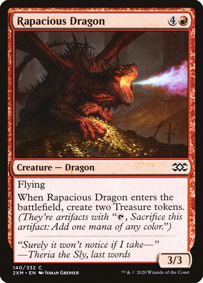 Rapacious Dragon [Double Masters] | Jomio and Rueliete's Cards and Comics