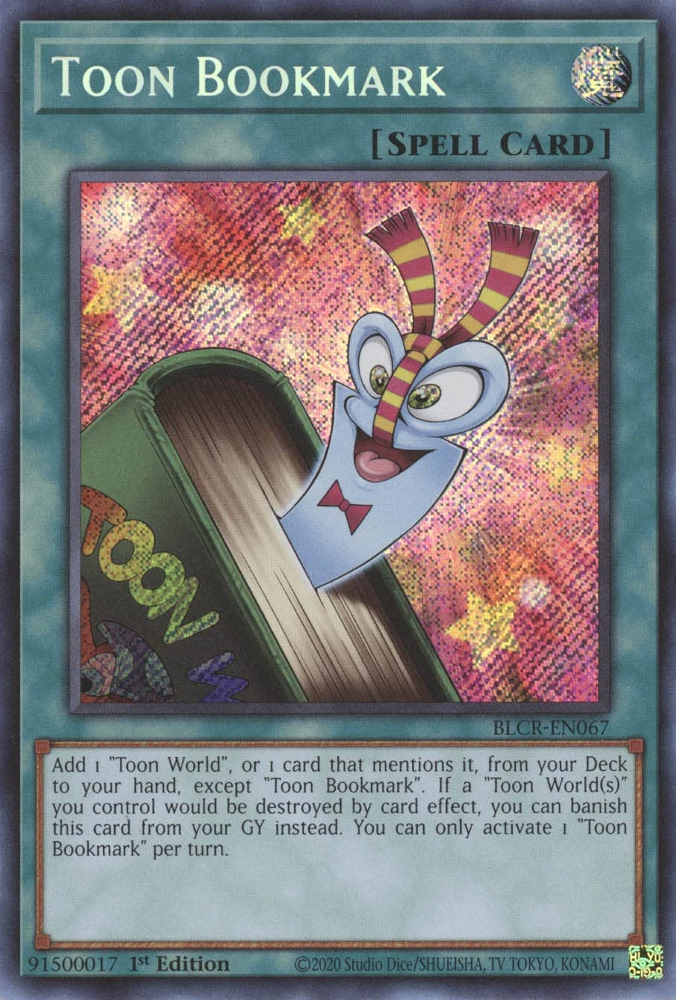 Toon Bookmark [BLCR-EN067] Secret Rare | Jomio and Rueliete's Cards and Comics