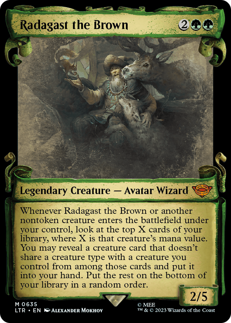 Radagast the Brown [The Lord of the Rings: Tales of Middle-Earth Showcase Scrolls] | Jomio and Rueliete's Cards and Comics