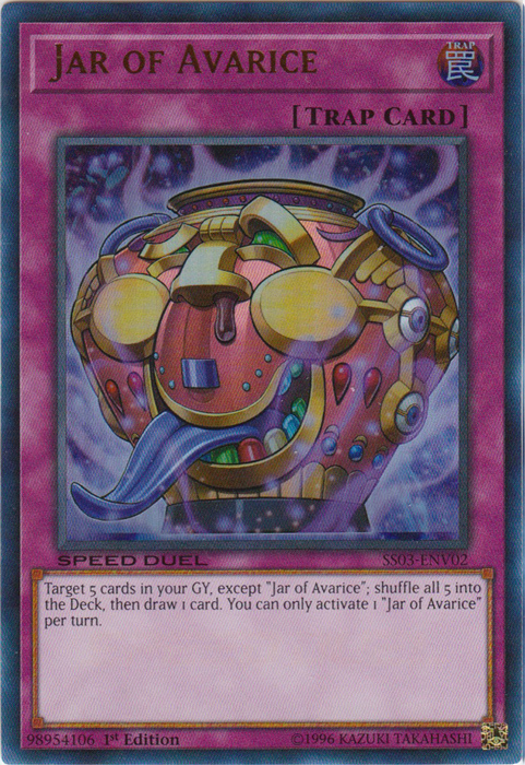Jar of Avarice [SS03-ENV02] Ultra Rare | Jomio and Rueliete's Cards and Comics