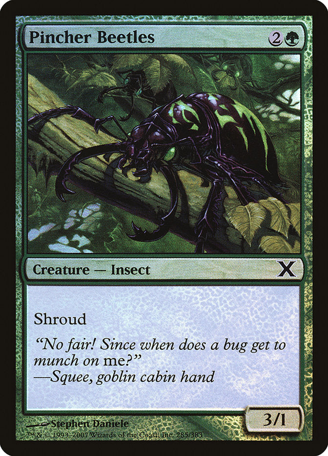Pincher Beetles (Premium Foil) [Tenth Edition] | Jomio and Rueliete's Cards and Comics