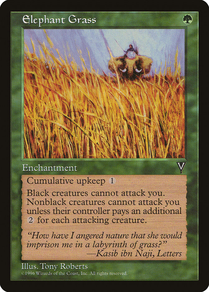 Elephant Grass [Visions] | Jomio and Rueliete's Cards and Comics