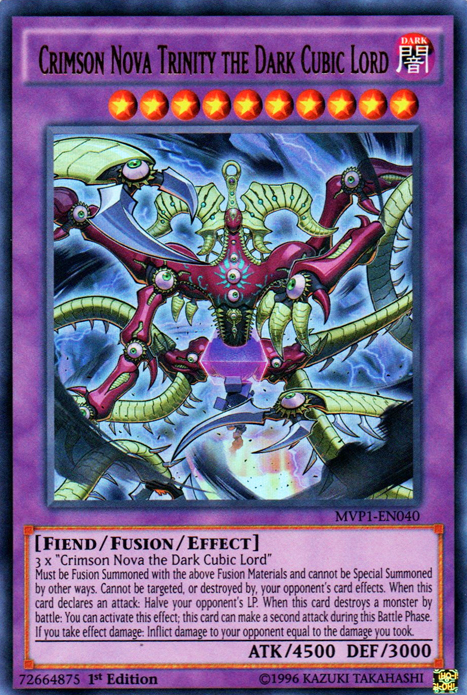 Crimson Nova Trinity the Dark Cubic Lord [MVP1-EN040] Ultra Rare | Jomio and Rueliete's Cards and Comics