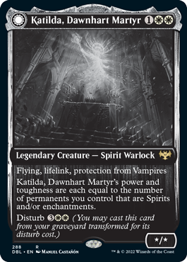 Katilda, Dawnhart Martyr // Katilda's Rising Dawn [Innistrad: Double Feature] | Jomio and Rueliete's Cards and Comics