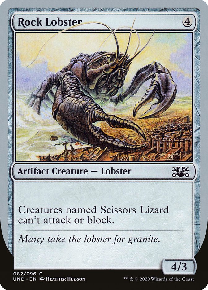 Rock Lobster [Unsanctioned] | Jomio and Rueliete's Cards and Comics