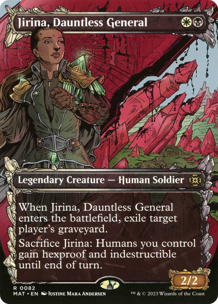 Jirina, Dauntless General (Showcase) [March of the Machine: The Aftermath] | Jomio and Rueliete's Cards and Comics