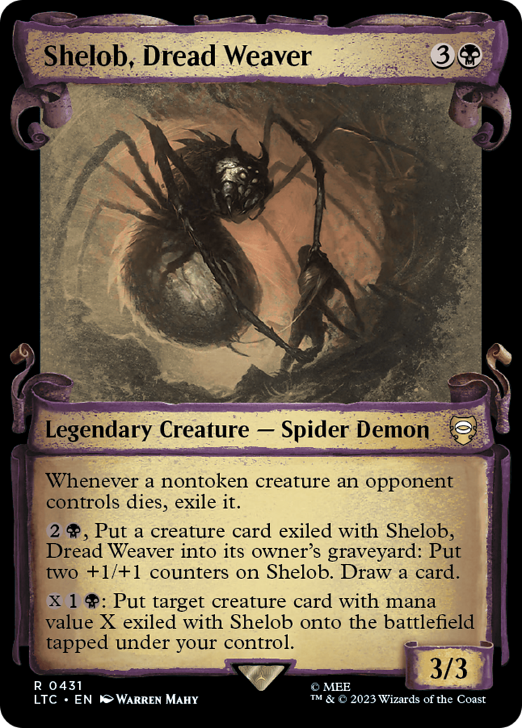 Shelob, Dread Weaver [The Lord of the Rings: Tales of Middle-Earth Commander Showcase Scrolls] | Jomio and Rueliete's Cards and Comics