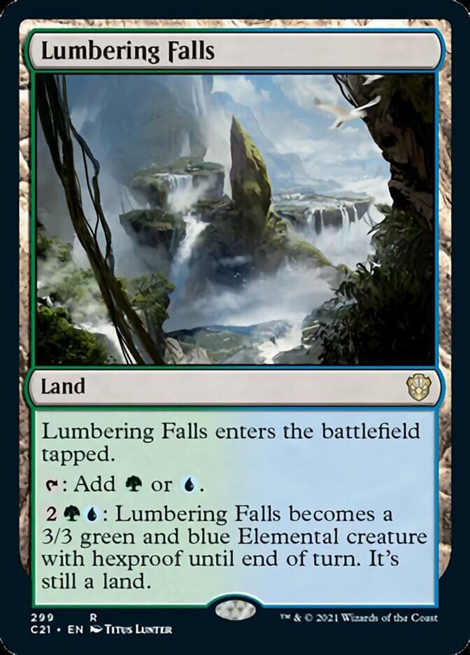 Lumbering Falls [Commander 2021] | Jomio and Rueliete's Cards and Comics
