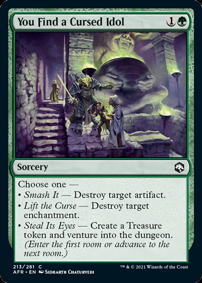 You Find a Cursed Idol [Dungeons & Dragons: Adventures in the Forgotten Realms] | Jomio and Rueliete's Cards and Comics