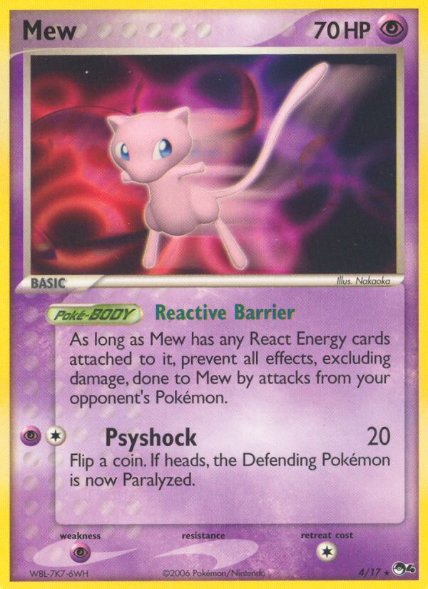 Mew (4/17) [POP Series 4] | Jomio and Rueliete's Cards and Comics