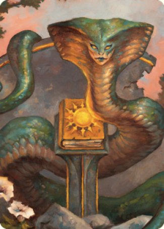 Guardian Naga Art Card [Commander Legends: Battle for Baldur's Gate Art Series] | Jomio and Rueliete's Cards and Comics